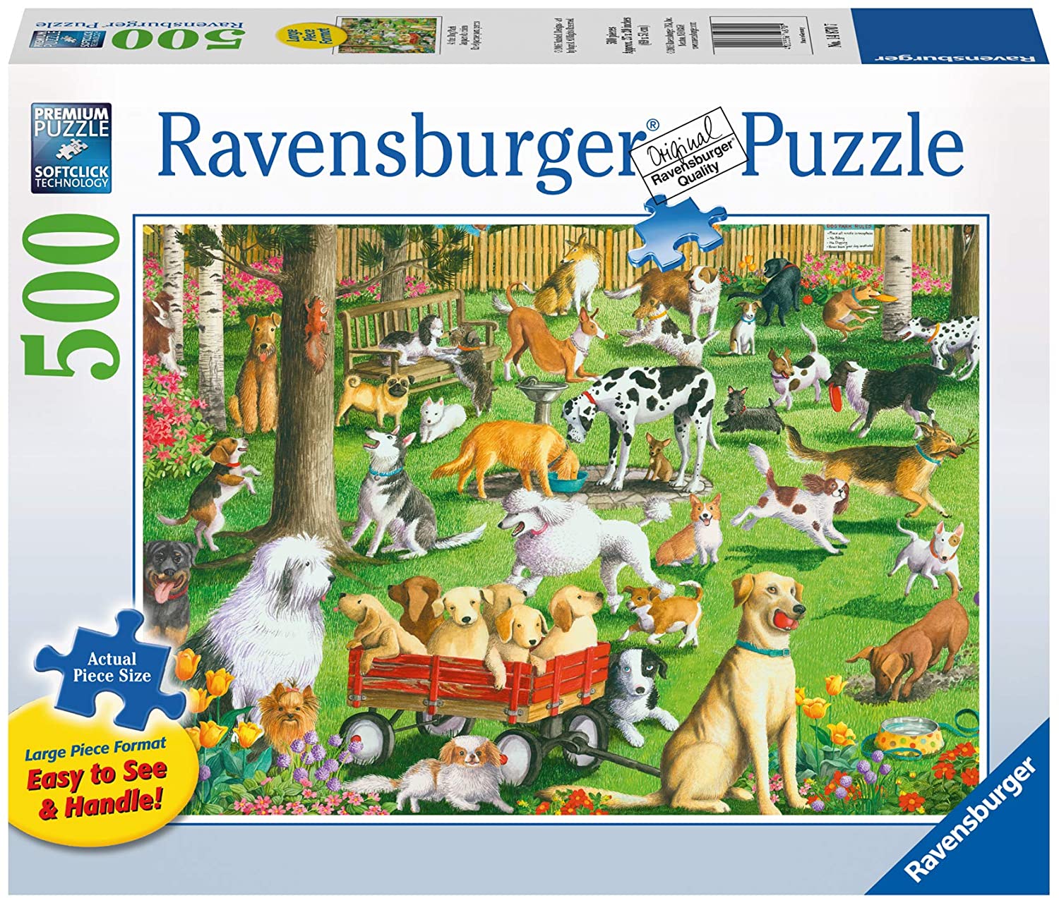 Ravensburger At the Dog Park 500 Piece Large Format Puzzle image 0